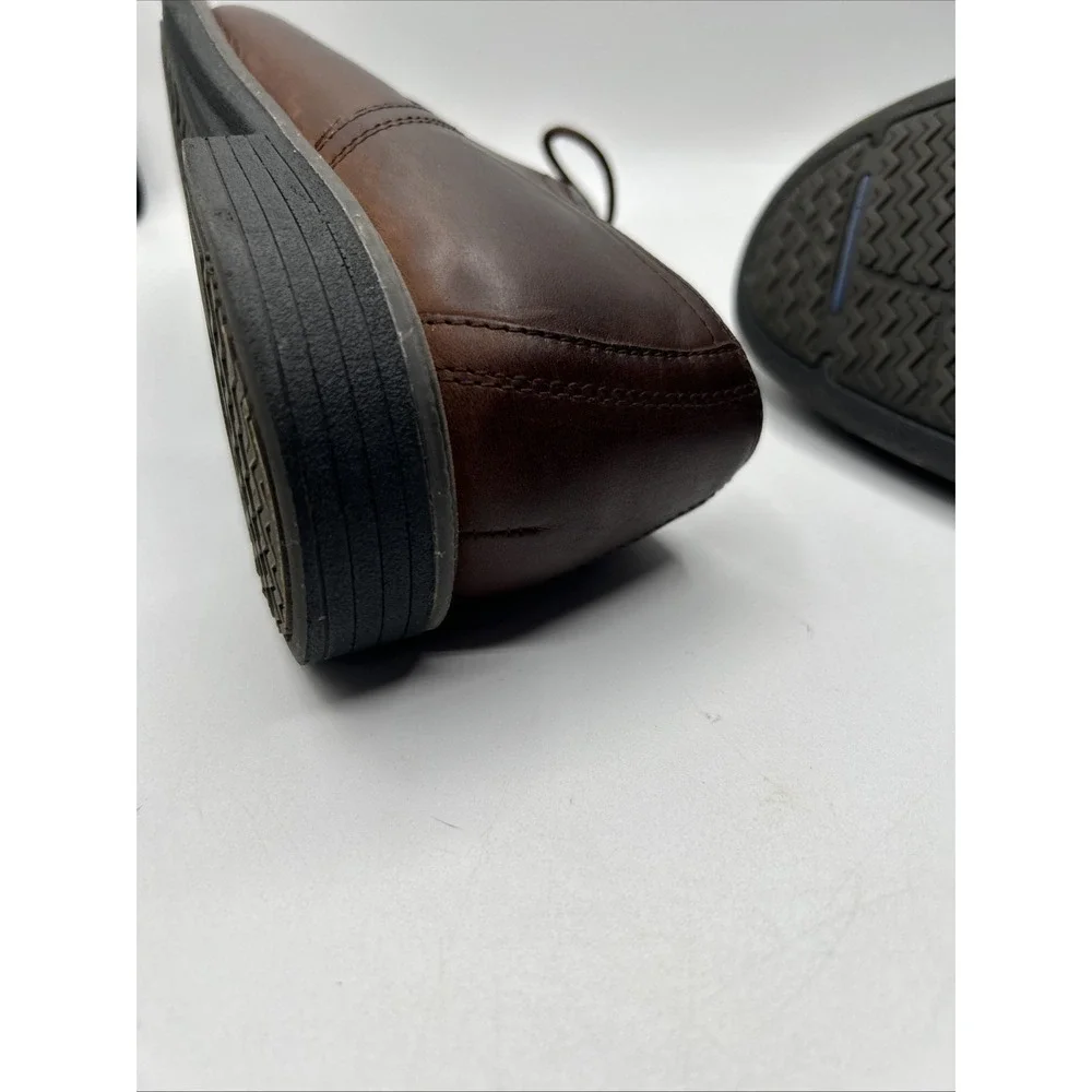 Johnston & Murphy Men's Oxford Sz 8.5 Sheepskin Shoes Oxblood Burgundy Lace Up